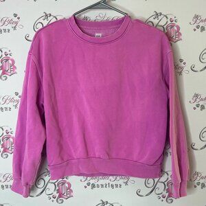GAP sweater pull over berry pink purple comfy lounge Soft Pink Textured
